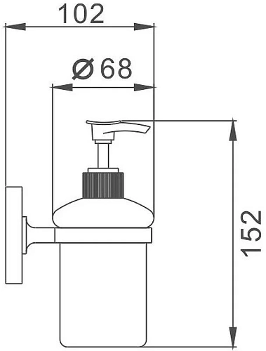 Дозатор жидкого мыла Haiba HB1927 Дозатор жидкого мыла Haiba HB1927