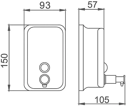 Дозатор жидкого мыла Haiba HB401 хром Дозатор жидкого мыла Haiba HB401 хром