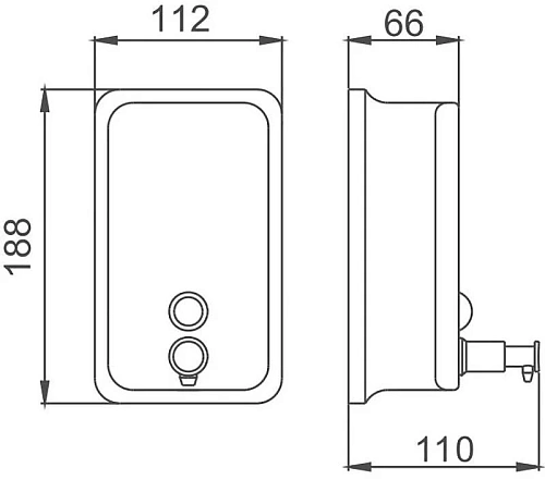 Дозатор жидкого мыла Haiba HB402 хром Дозатор жидкого мыла Haiba HB402 хром