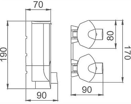 Дозатор жидкого мыла Haiba HB407-1 Дозатор жидкого мыла Haiba HB407-1