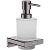 Дозатор жидкого мыла Hansgrohe AddStoris 41745340, шлифованный черный хром Дозатор жидкого мыла Hansgrohe AddStoris 41745340, шлифованный черный хром