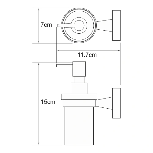 Дозатор жидкого мыла WasserKRAFT Isen K-4099 хром Дозатор жидкого мыла WasserKRAFT Isen K-4099 хром