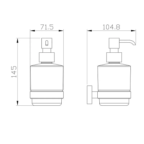 Дозатор жидкого мыла Wonzon & Woghand темный графит (WW-9333) Дозатор жидкого мыла Wonzon & Woghand темный графит (WW-9333)