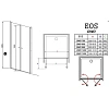 Душевая дверь Radaway EOS DWD 37773-01-01N 120 см прозрачное стекло Душевая дверь Radaway EOS DWD 37773-01-01N 120 см прозрачное стекло