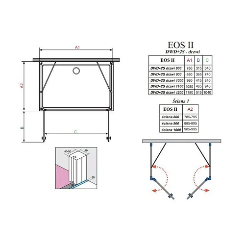 Душевая дверь Radaway EOS II DWD 3799402-01 100 см прозрачное стекло Душевая дверь Radaway EOS II DWD 3799402-01 100 см прозрачное стекло