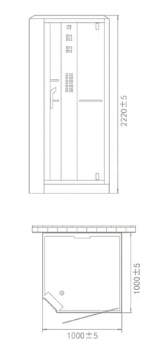 Душевая кабина Orans Diamond SR-89101LS white 100х100 левая 89101LW Душевая кабина Orans Diamond SR-89101LS white 100х100 левая 89101LW