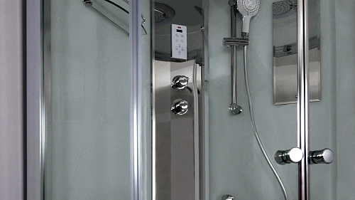 Душевая кабина Timo Comfort T-8801 Fabric Glass 100x100x22 c турецкой баней хамам и стульчиком Душевая кабина Timo Comfort T-8801 Fabric Glass 100x100x22 c турецкой баней хамам и стульчиком