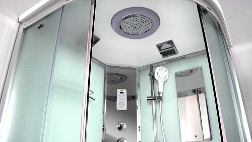 Душевая кабина Timo Comfort T-8809 Fabric Glass 90x90x220 c турецкой баней хамам и стульчиком Душевая кабина Timo Comfort T-8809 Fabric Glass 90x90x220 c турецкой баней хамам и стульчиком