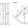 Душевая кабина Timo Lux T-7701 100x100x225 Душевая кабина Timo Lux T-7701 100x100x225