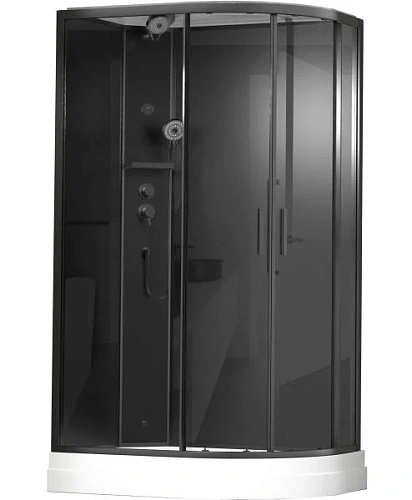 Душевая кабина Timo Premium ILMA Black 902 L (120x80x222) Душевая кабина Timo Premium ILMA Black 902 L (120x80x222)