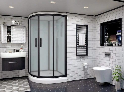 Душевая кабина Timo Standart T-6601 Black Fabric (100x100x220) Душевая кабина Timo Standart T-6601 Black Fabric (100x100x220)