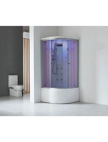 Душевая кабина Timo Standart Т-5590 90x90x220, хромотерапия, турецкая баня хамам Душевая кабина Timo Standart Т-5590 90x90x220, хромотерапия, турецкая баня хамам