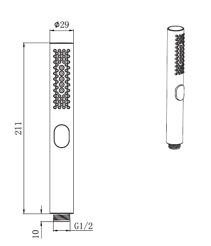 Душевая лейка Allen Brau Priority 5.31A20-MG графит брашированный Душевая лейка Allen Brau Priority 5.31A20-MG графит брашированный