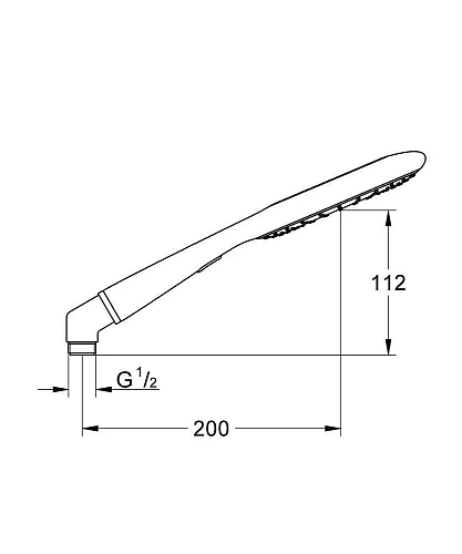 Душевая лейка GROHE Rainshower Icon (2 режима), хром/оранжевый (27444000) Душевая лейка GROHE Rainshower Icon (2 режима), хром/оранжевый (27444000)