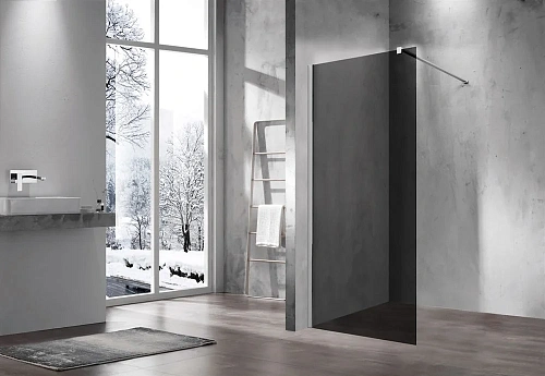 Душевая перегородка Vincea Walk-In VSW-1H900CG, 900x2000, хром, стекло тонированное Душевая перегородка Vincea Walk-In VSW-1H900CG, 900x2000, хром, стекло тонированное