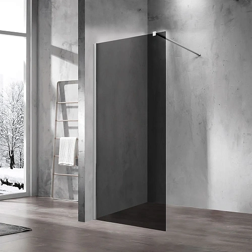 Душевая перегородка Vincea Walk-In VSW-1H900CG, 900x2000, хром, стекло тонированное Душевая перегородка Vincea Walk-In VSW-1H900CG, 900x2000, хром, стекло тонированное