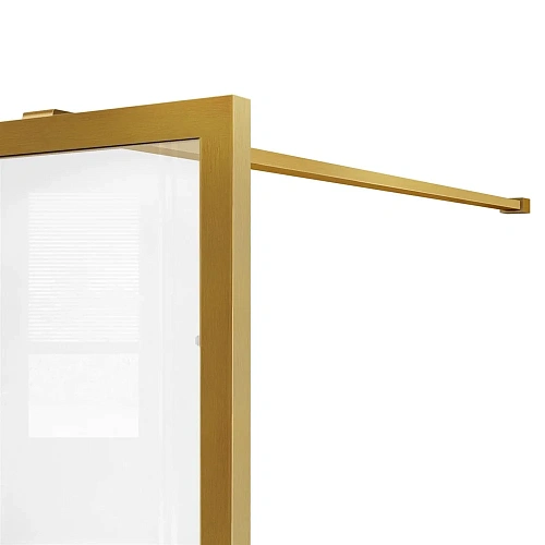 Душевая перегородка Vincea Walk-In VSW-1HC900CFBG, 900x2000, браш. золото, стекло прозрачное/рифлено Душевая перегородка Vincea Walk-In VSW-1HC900CFBG, 900x2000, браш. золото, стекло прозрачное/рифлено