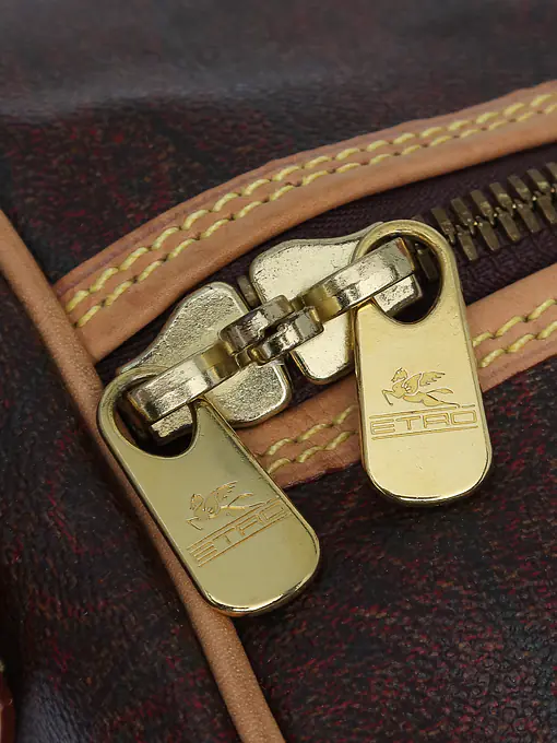 Etro Bordeaux Paisley Weekender Duffle Bag - Master