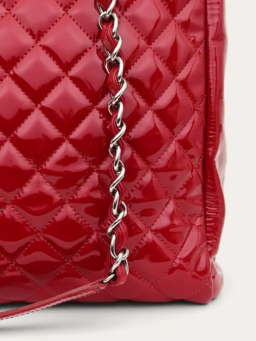 Red Patent Shopper Tote - Master