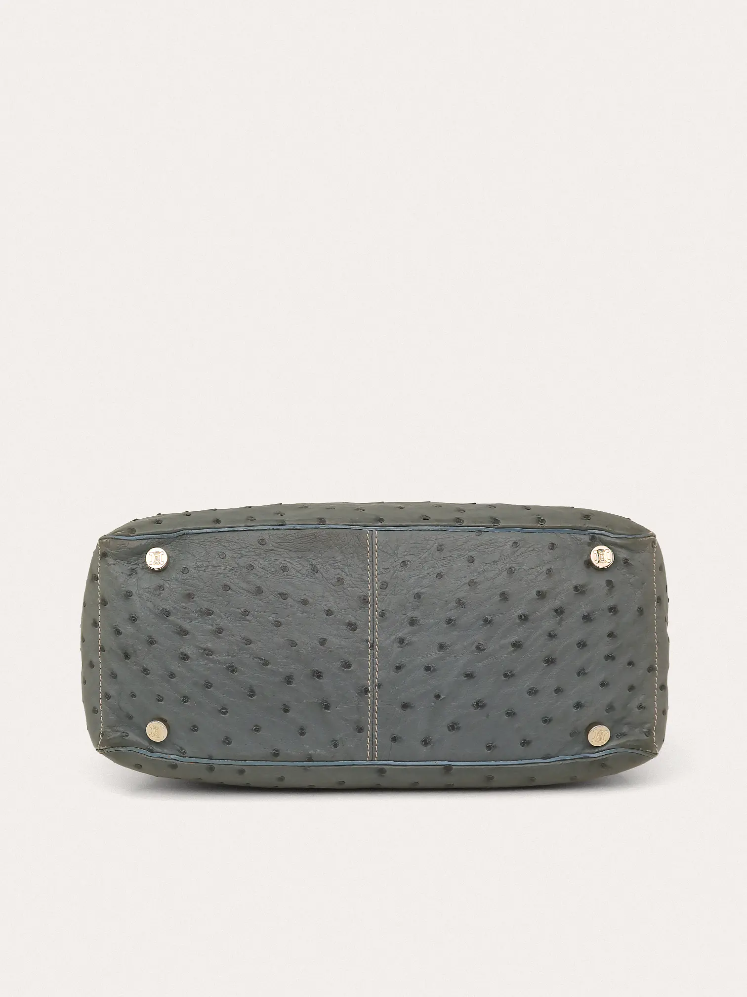 Blue Ostrich Leather Boogie Bag - Master