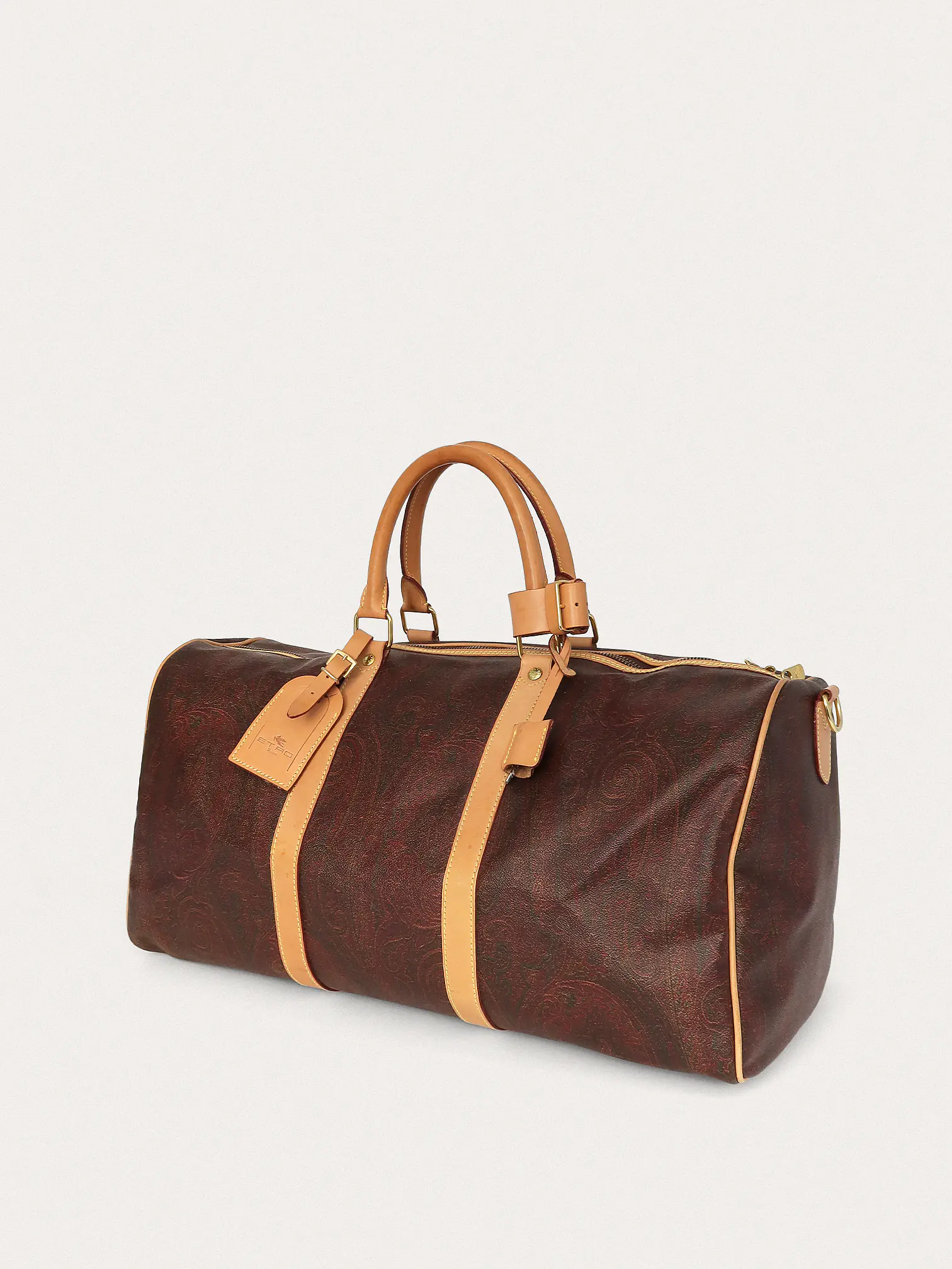 Etro Bordeaux Paisley Weekender Duffle Bag - Master