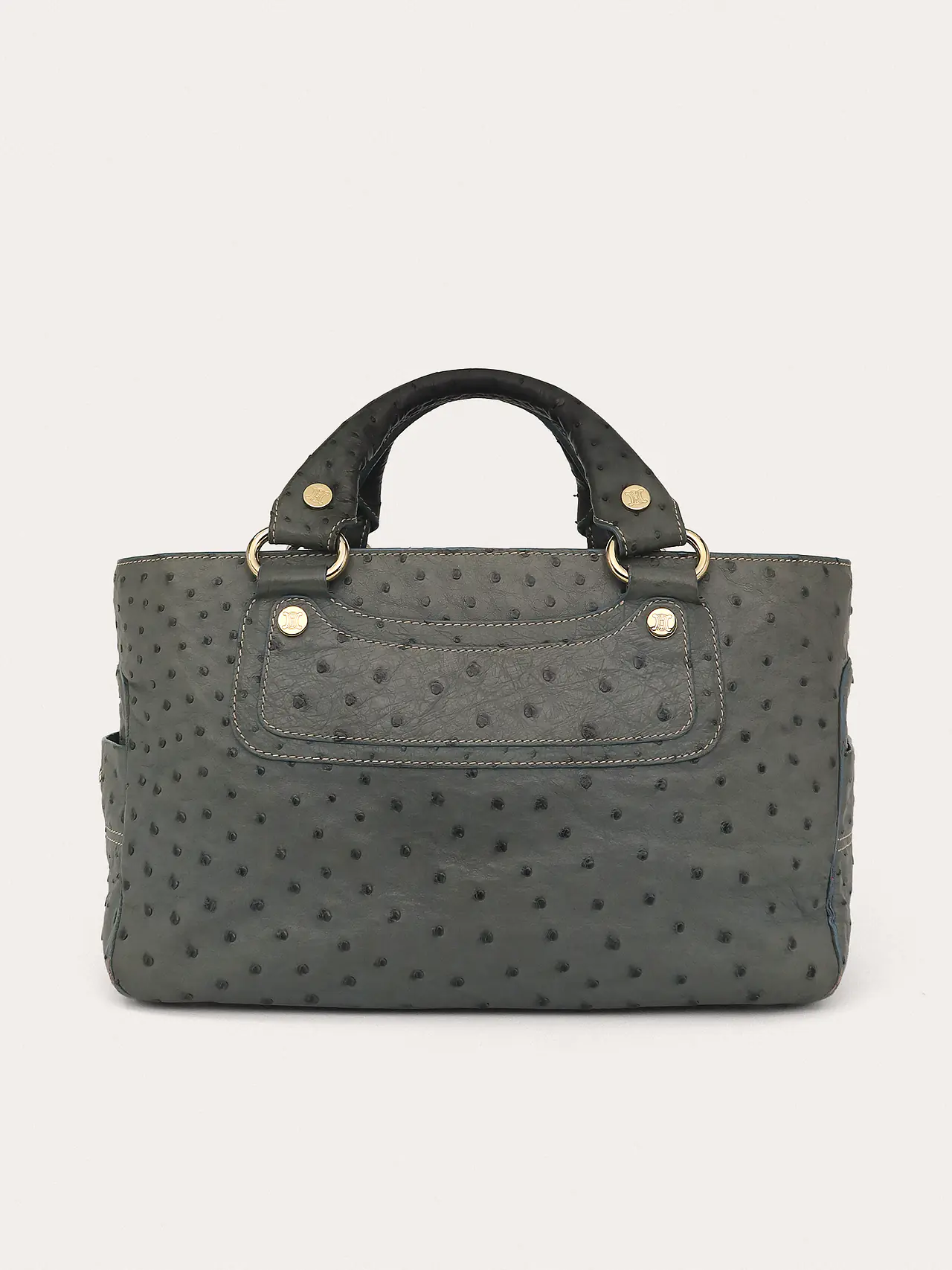 Blue Ostrich Leather Boogie Bag - Master