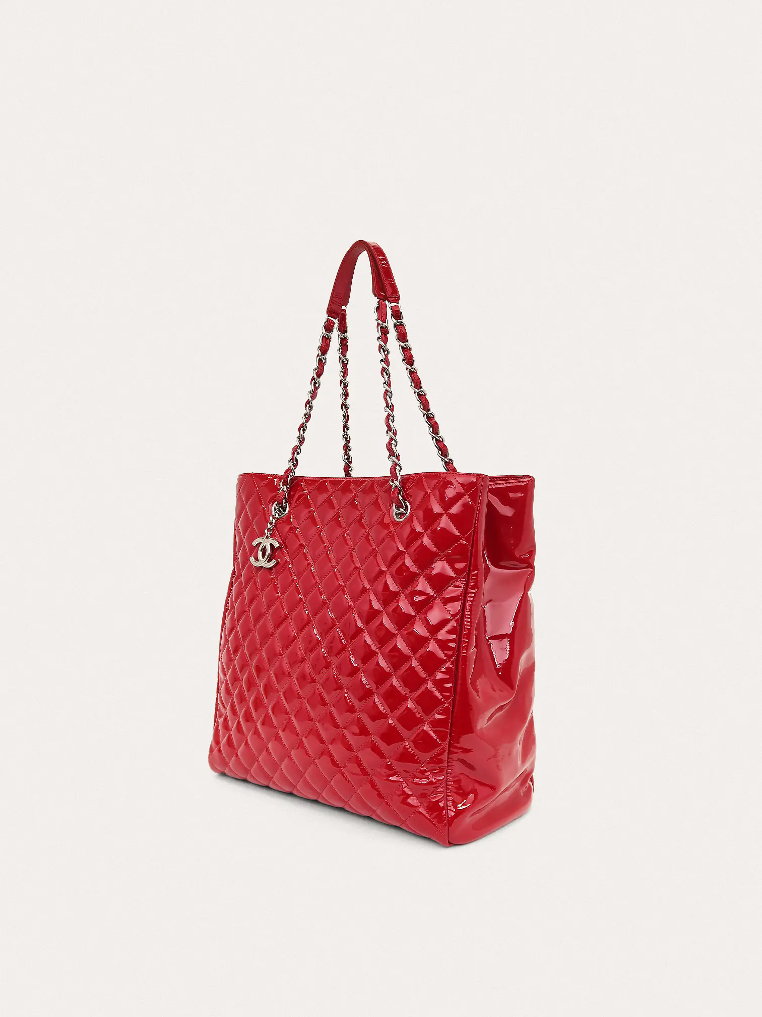 Red Patent Shopper Tote - Master