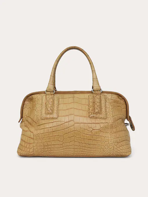 Soft Crocodile Bowler Bag - Master