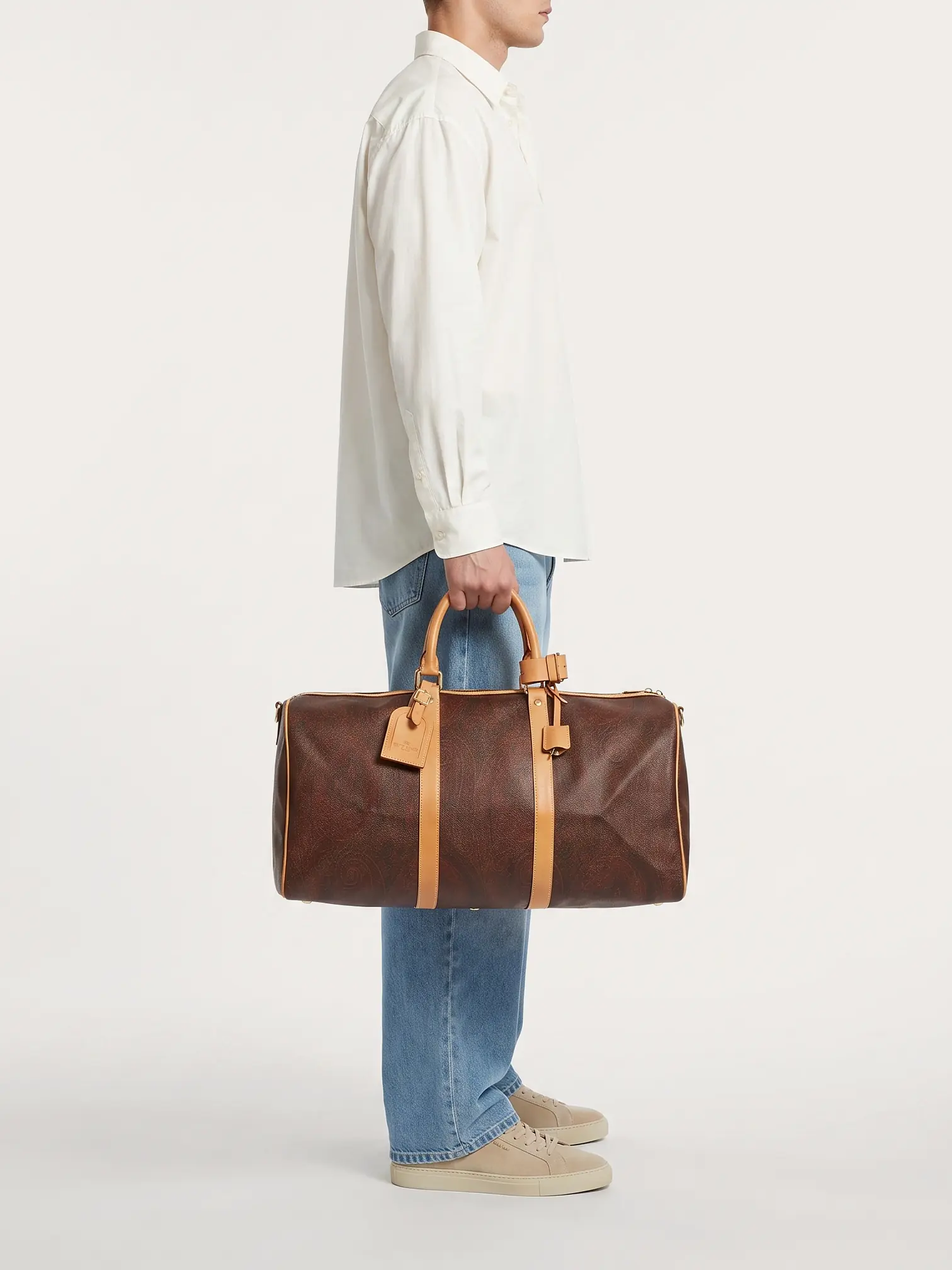 Etro Bordeaux Paisley Weekender Duffle Bag - Master