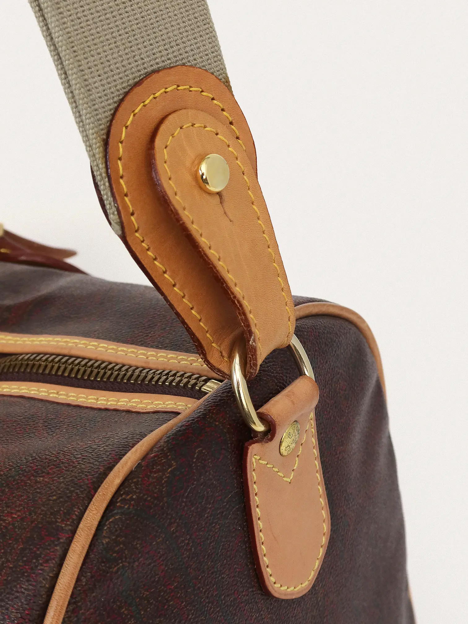 Etro Bordeaux Paisley Weekender Duffle Bag - Master
