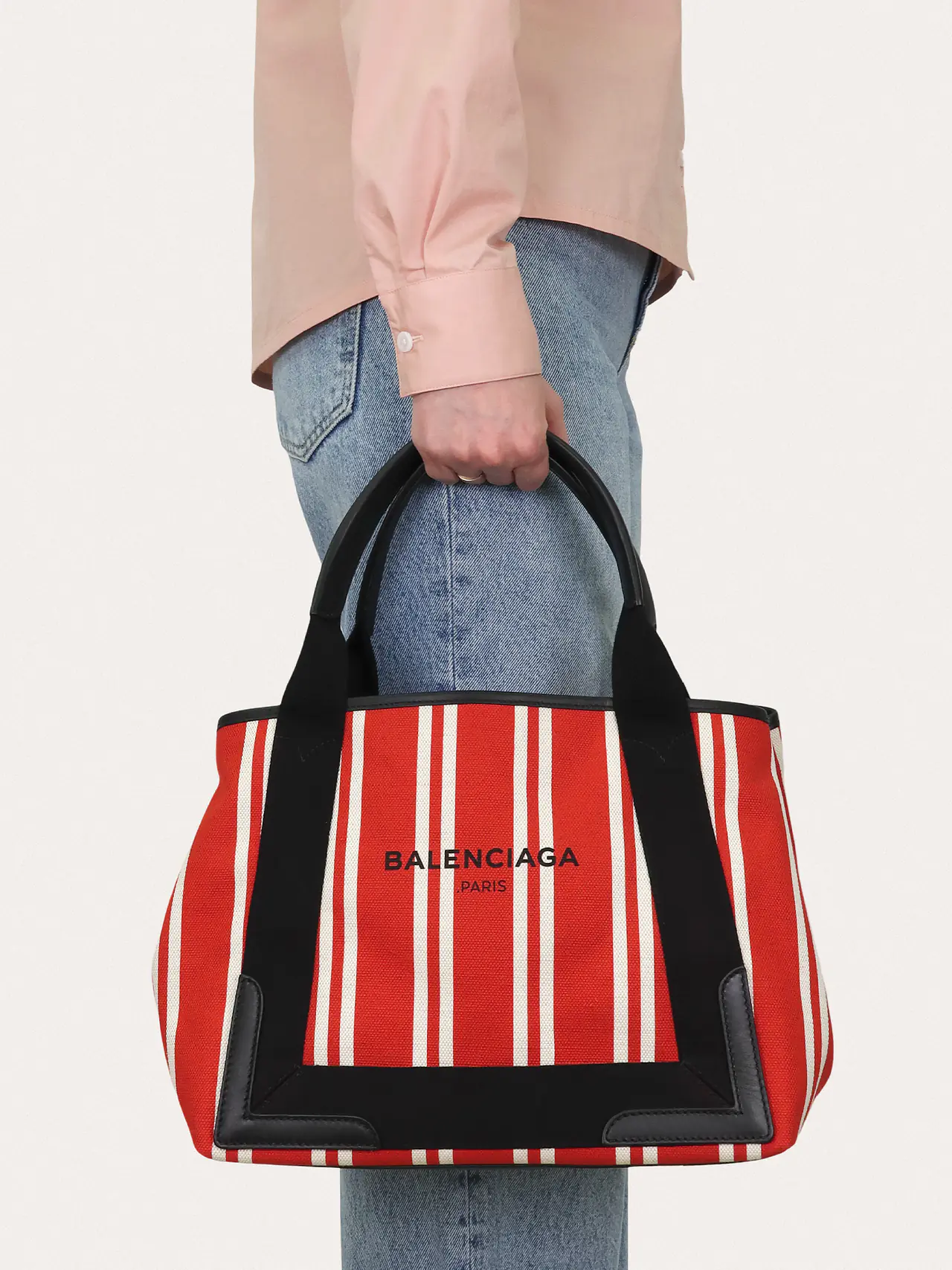 Striped Navy Cabas S Tote - Master