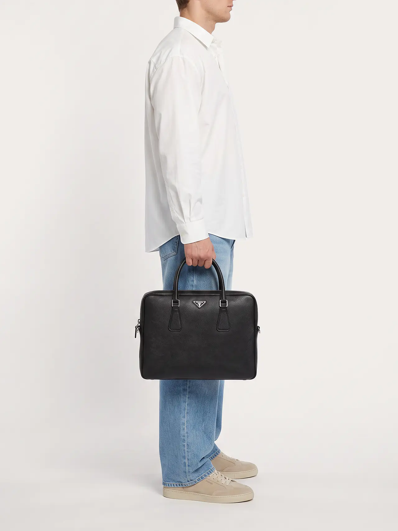 Prada Travel Leather Briefcase - Master