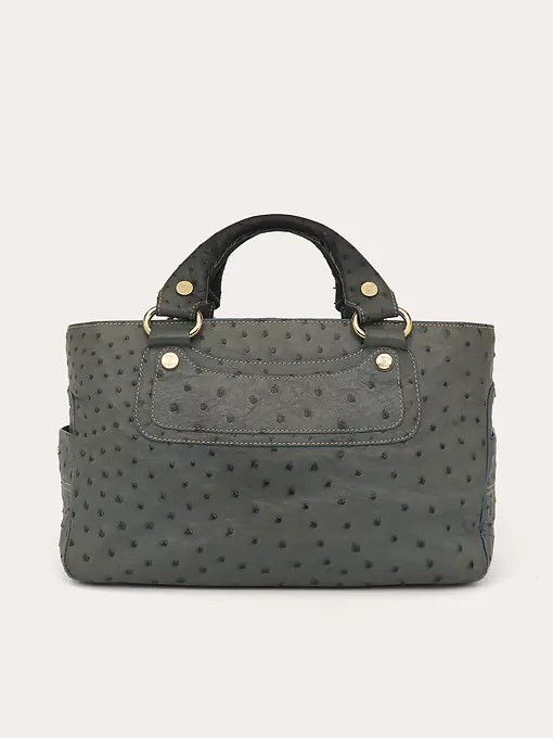 Blue Ostrich Leather Boogie Bag - Master