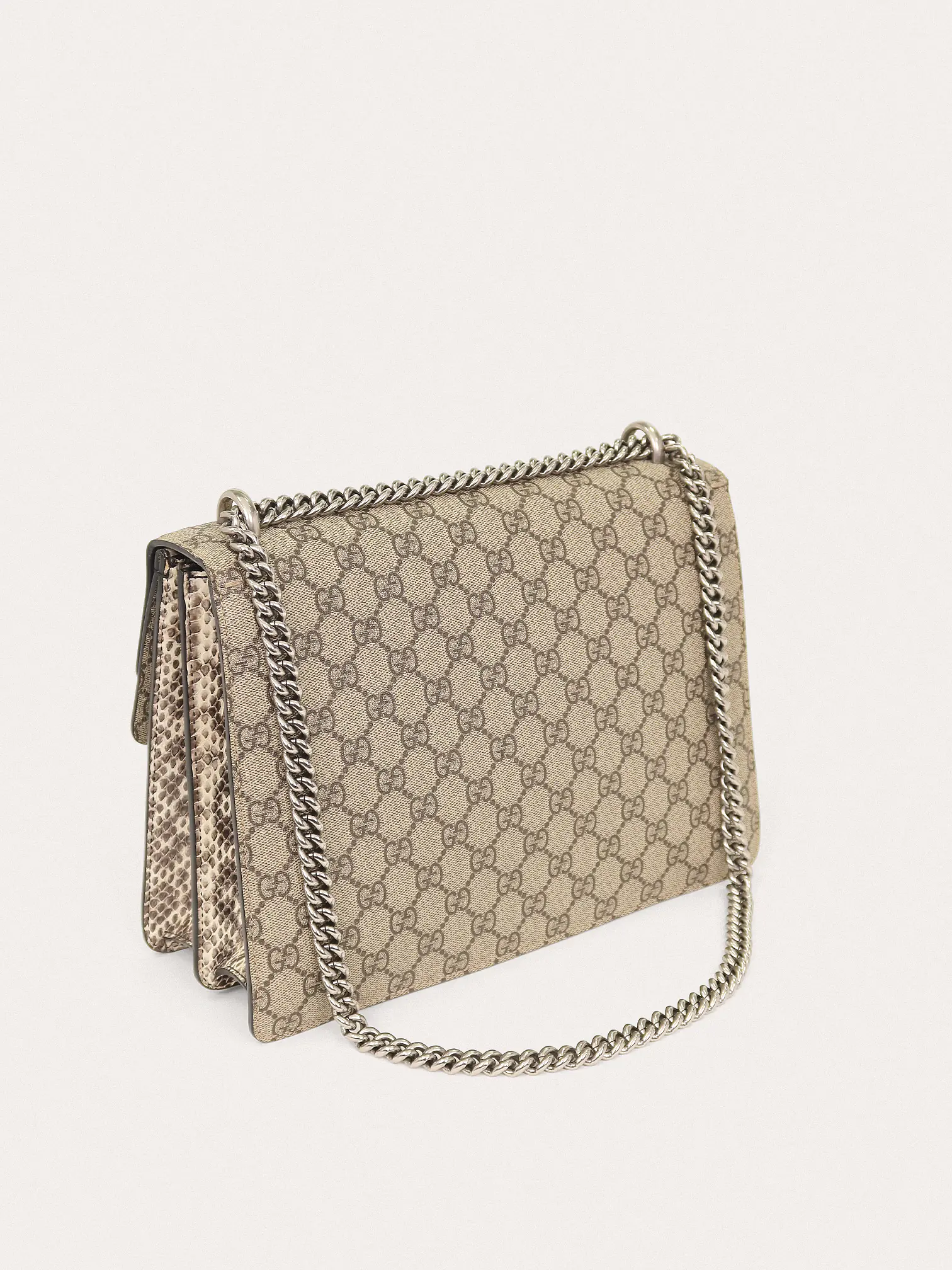 Dionysus GG Supreme Monogram Snakeskin Crystal Magnetismo Medium - Master