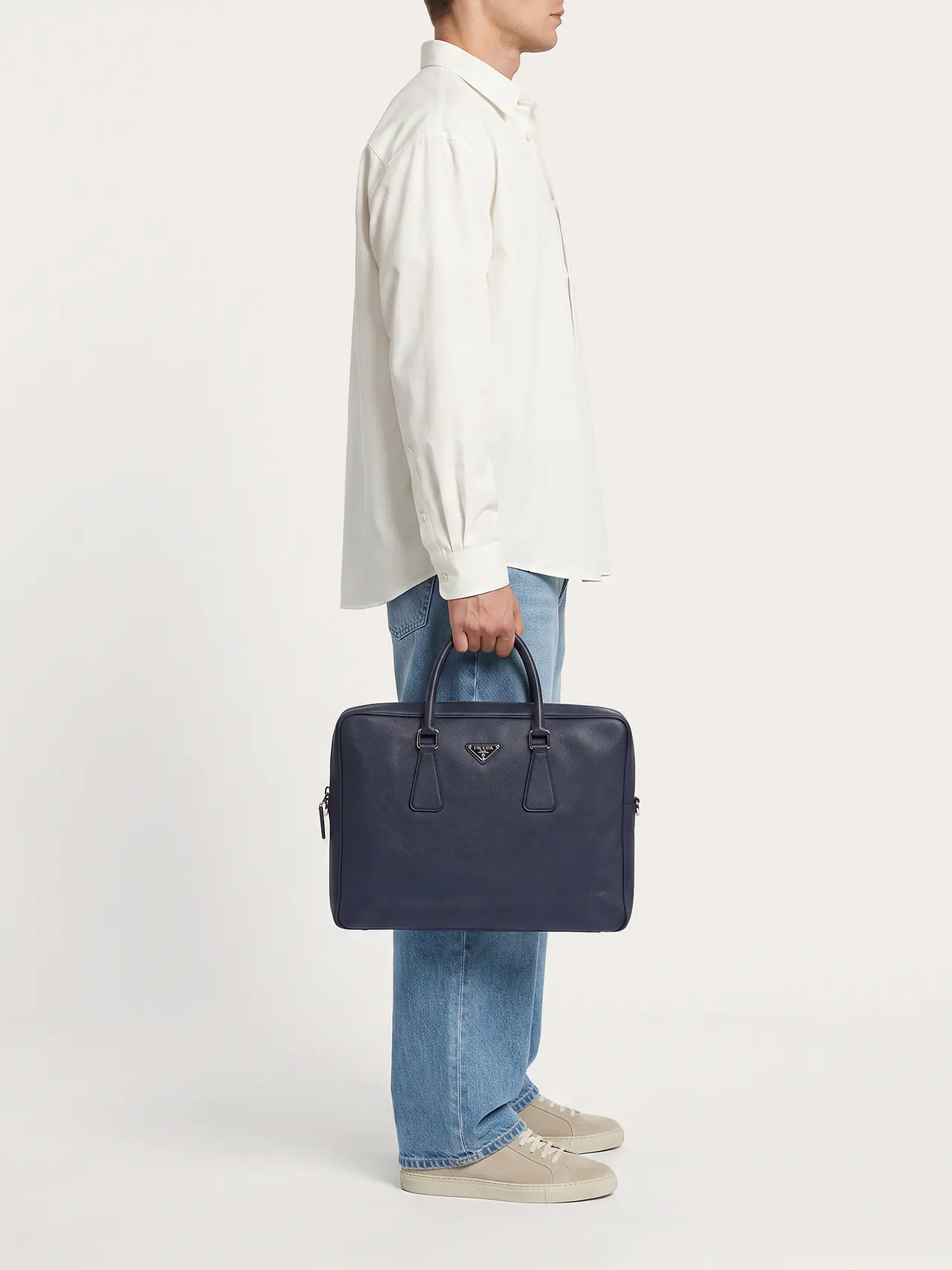 Prada Travel Leather Briefcase - Master