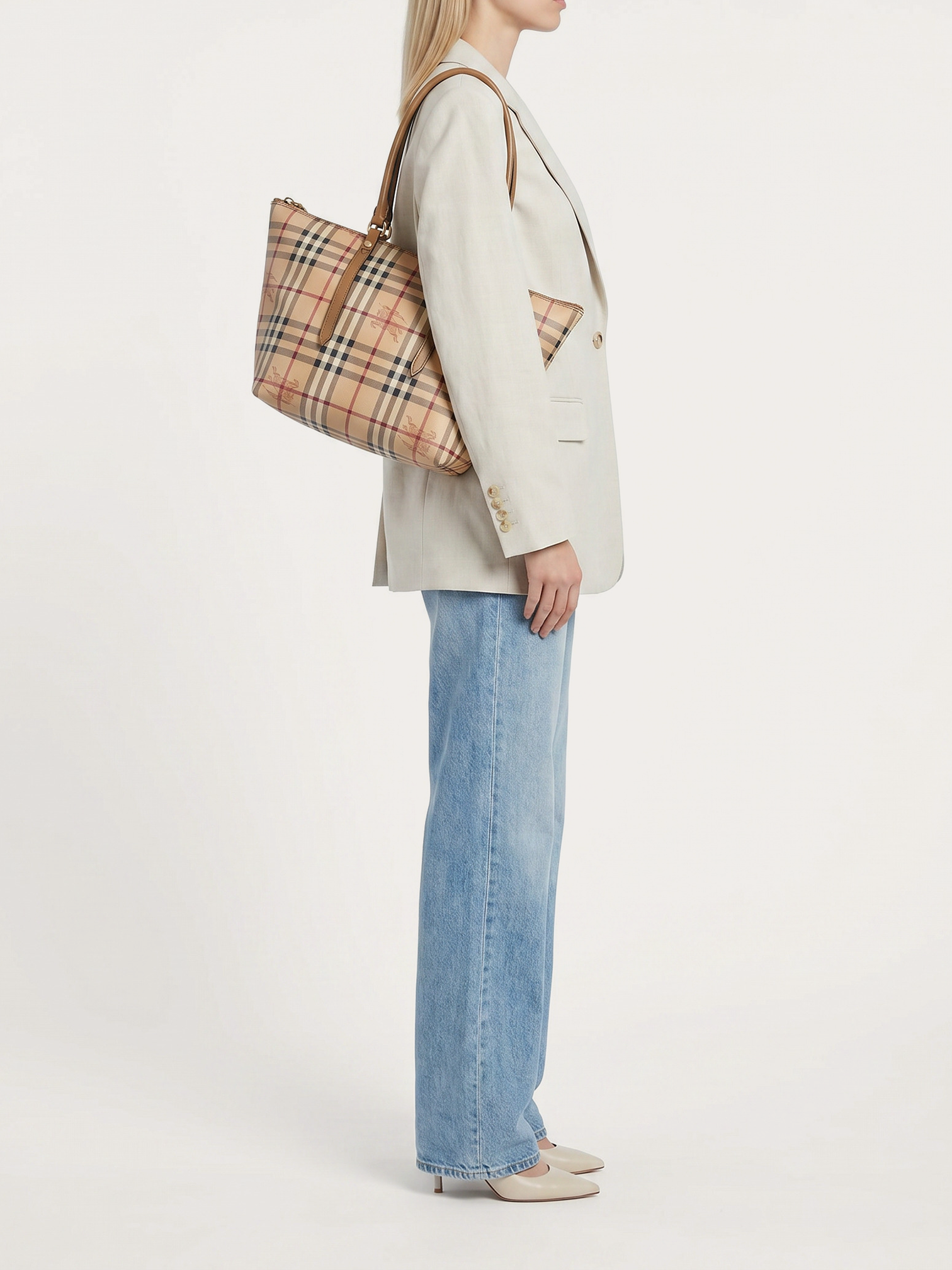 Burberry Salisbury Haymarket Check Tote - Master