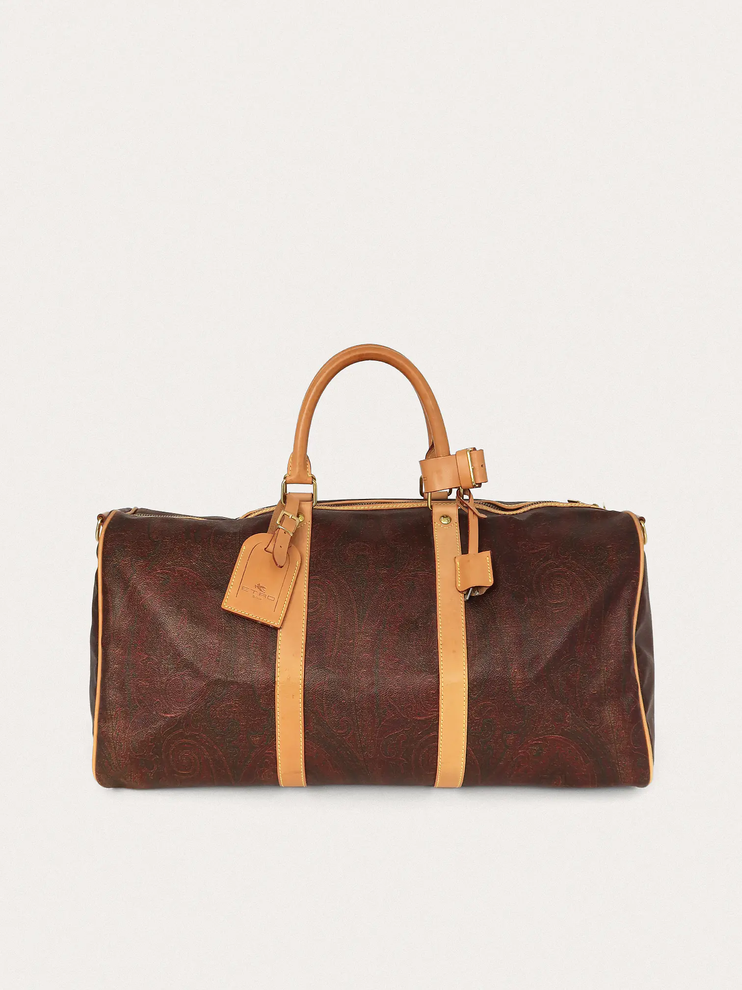Etro Bordeaux Paisley Weekender Duffle Bag - Master
