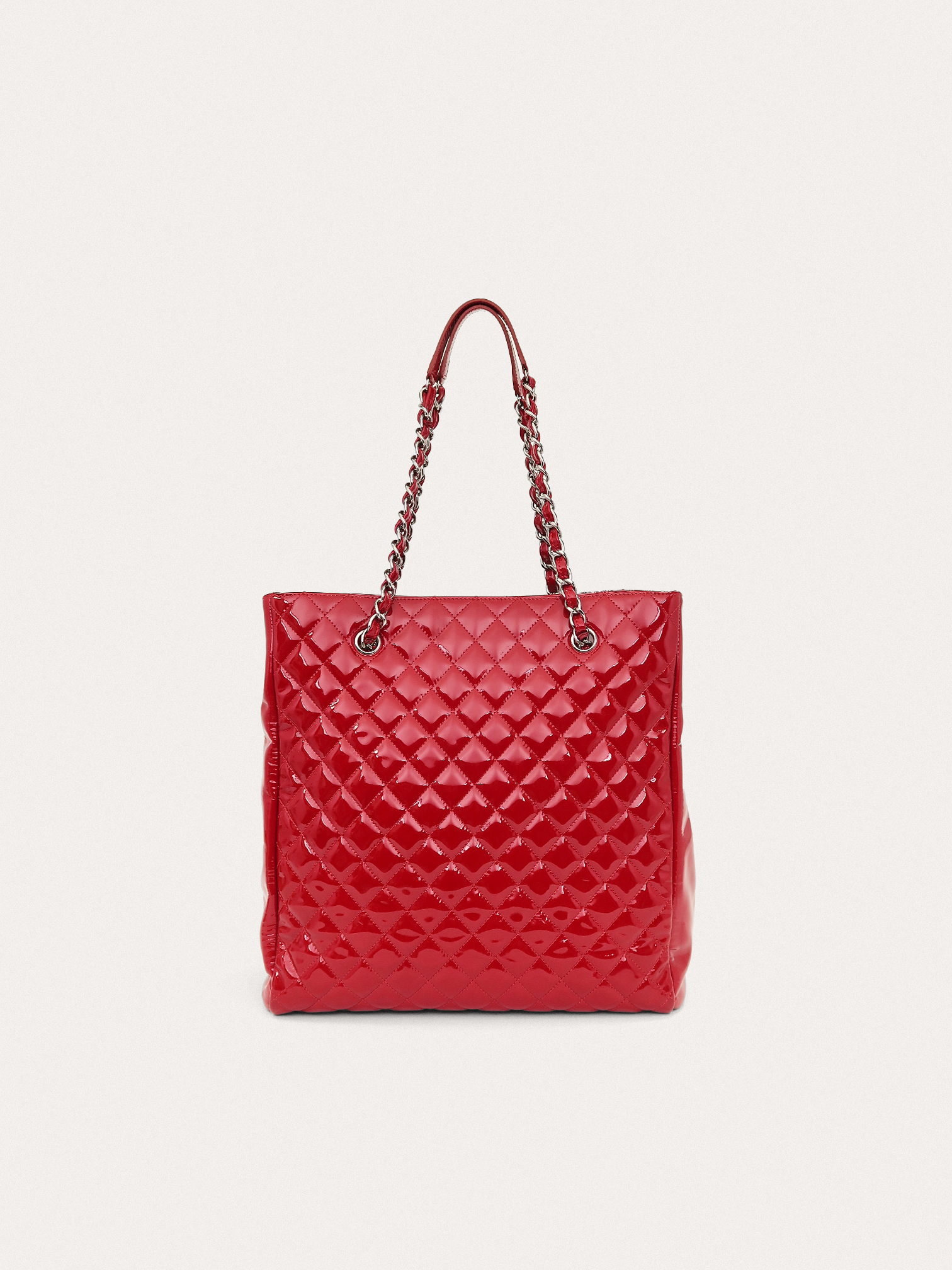 Chanel Red Patent Shopper Tote - Master