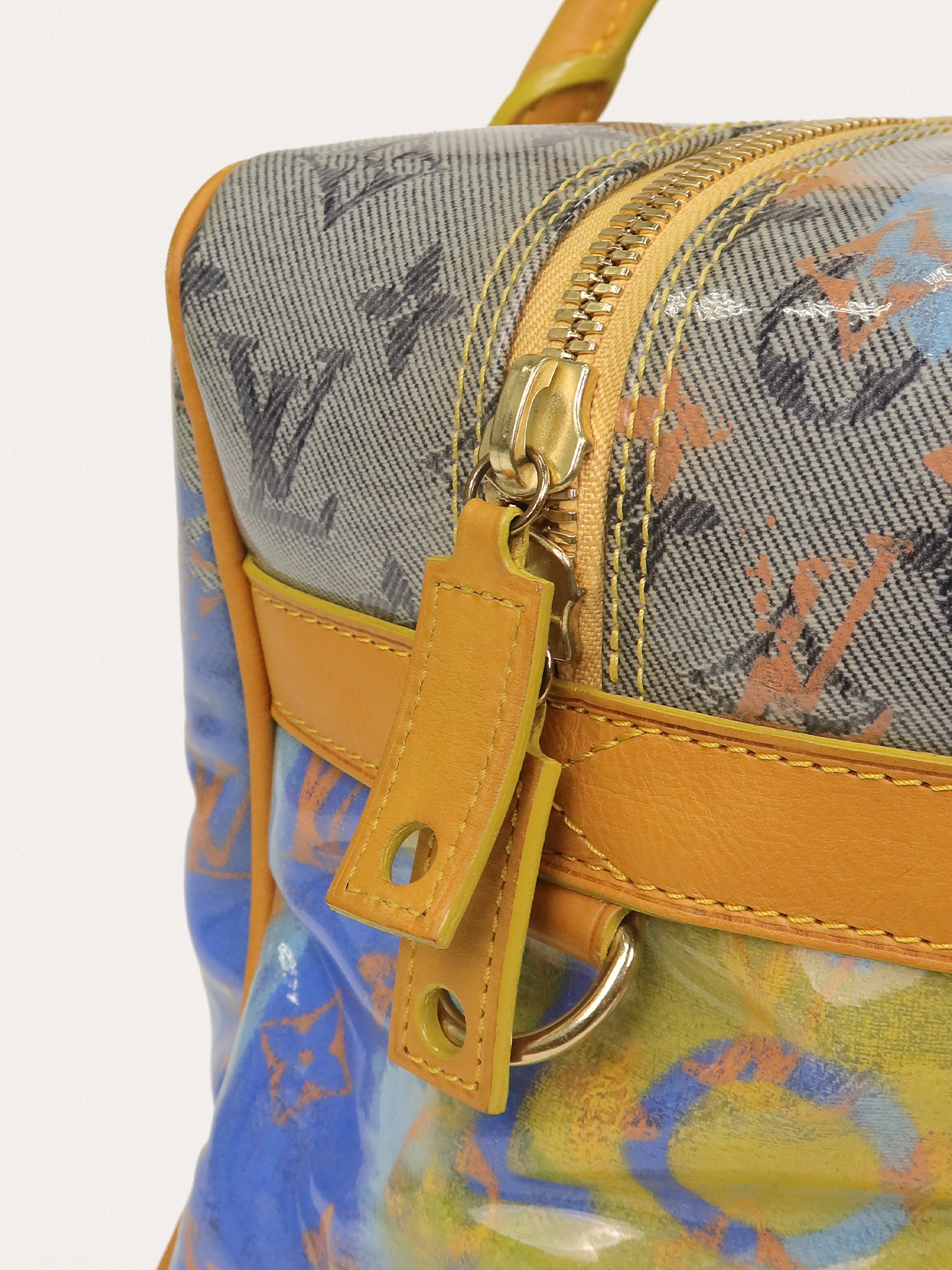 Louis Vuitton Richard Prince Jaune Denim Defile Weekender PM Pulp - Master