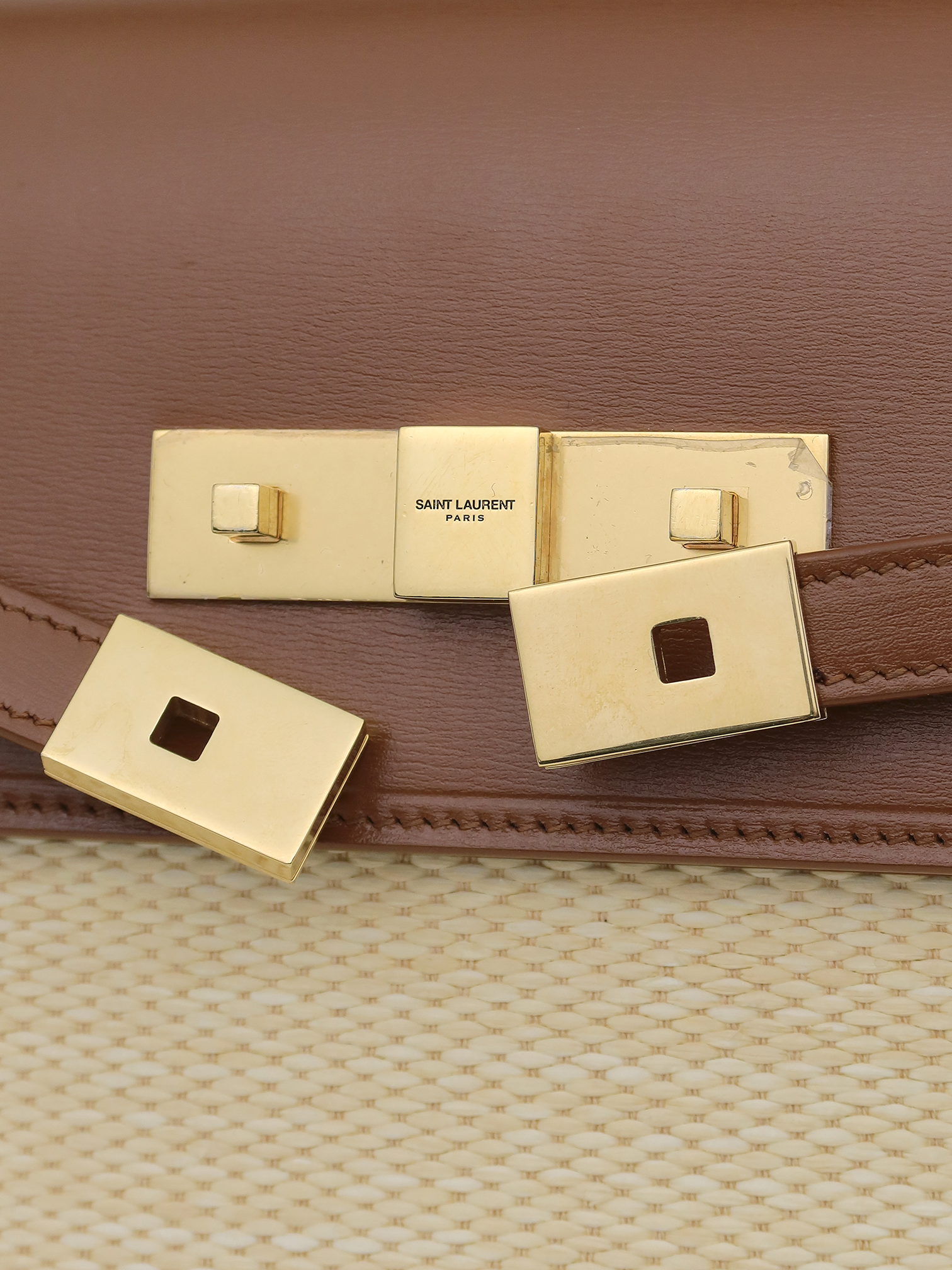 Saint Laurent Manhattan Canvas Calfskin Shoulder - Master
