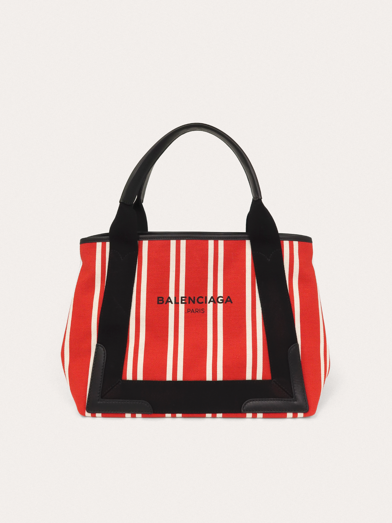 Balenciaga Striped Navy Cabas S Tote primary image