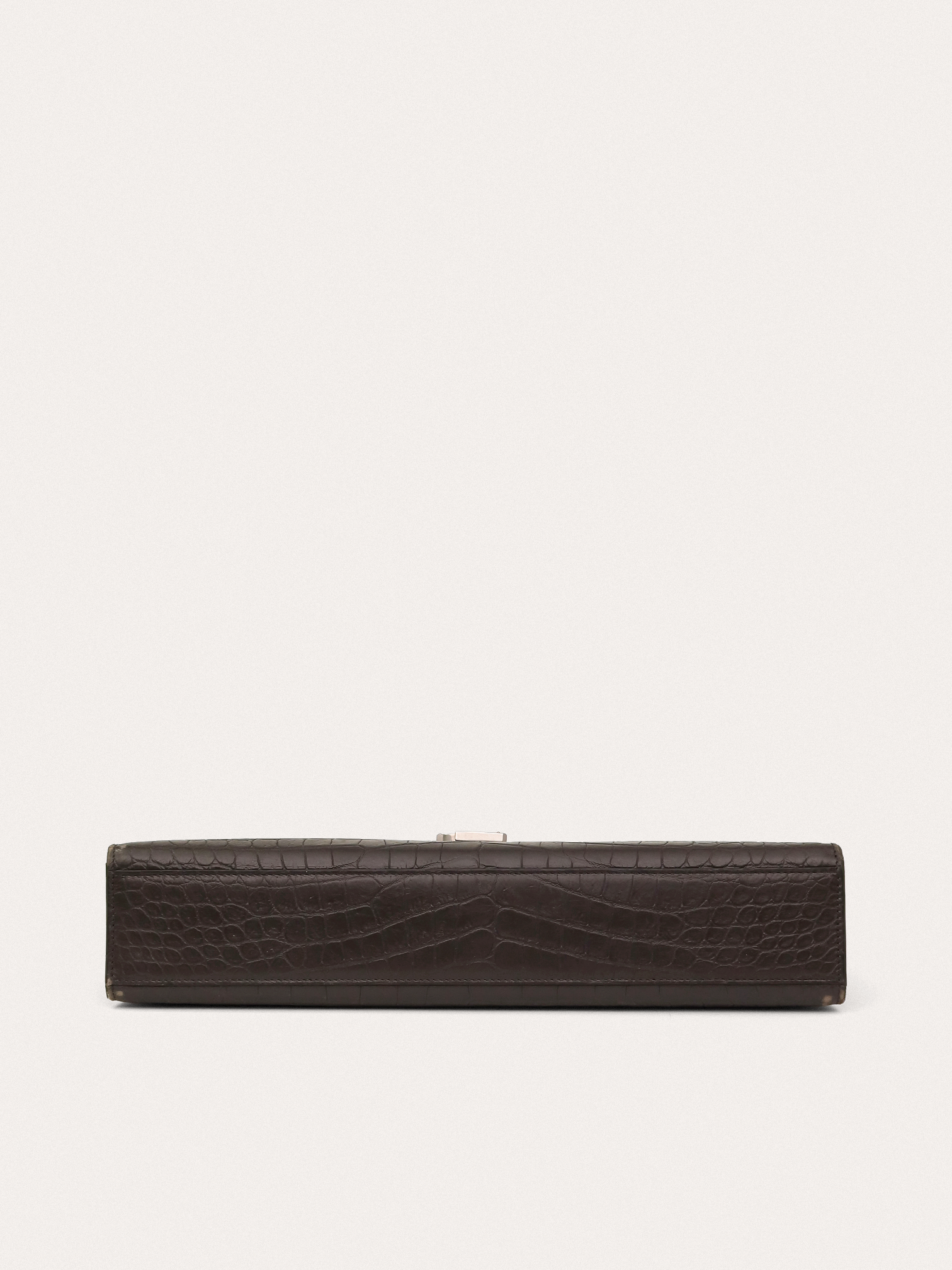 Saint Laurent Envelope Crocodile Embossed Leather Bag - Master