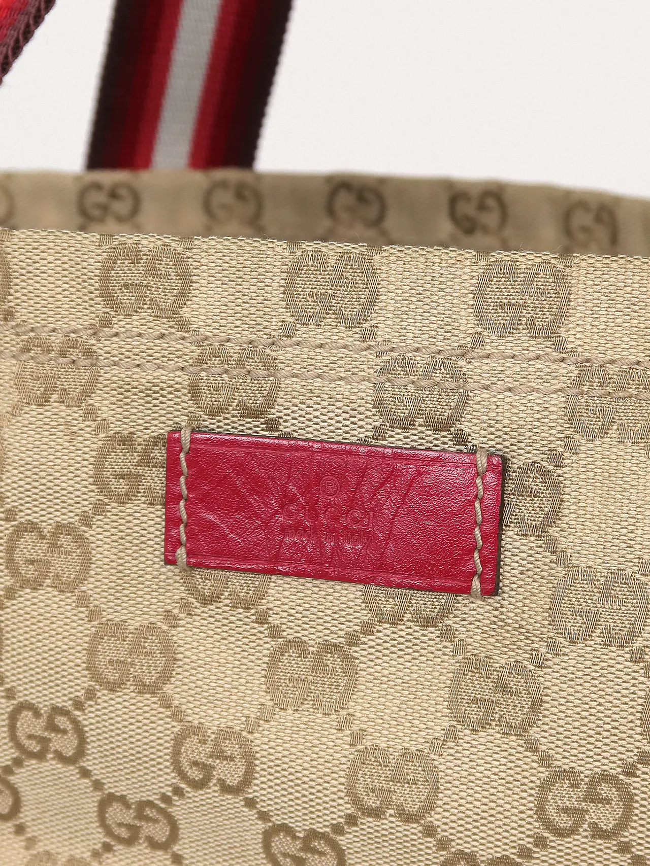 GG Canvas Sherry Line Tote Bag - Master