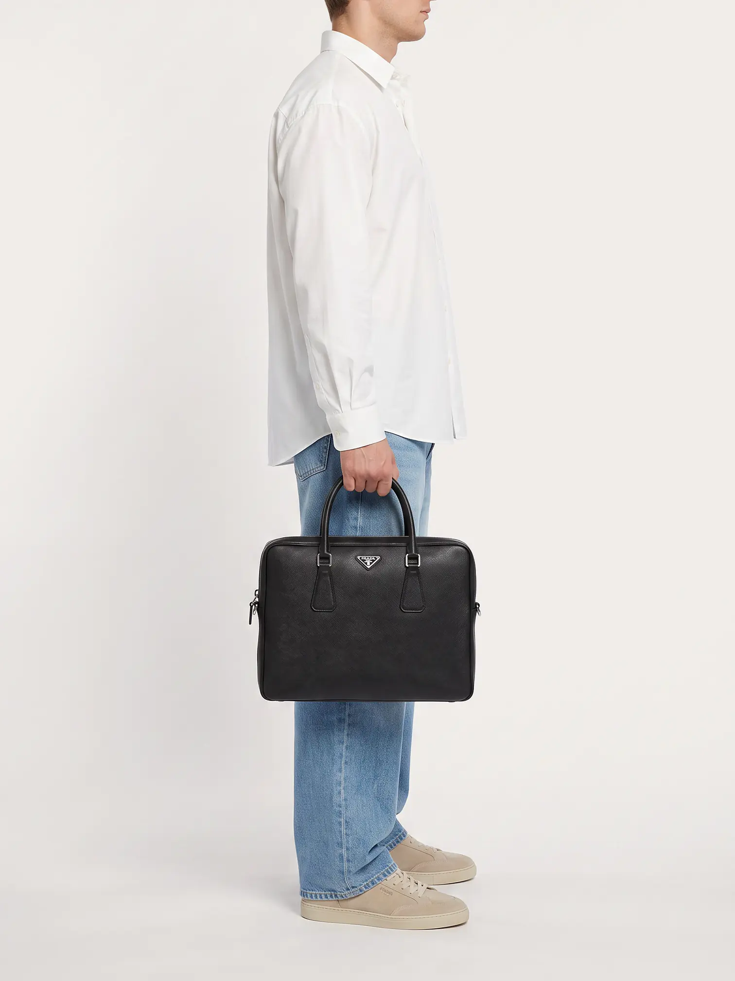 Prada Travel Leather Briefcase - Master
