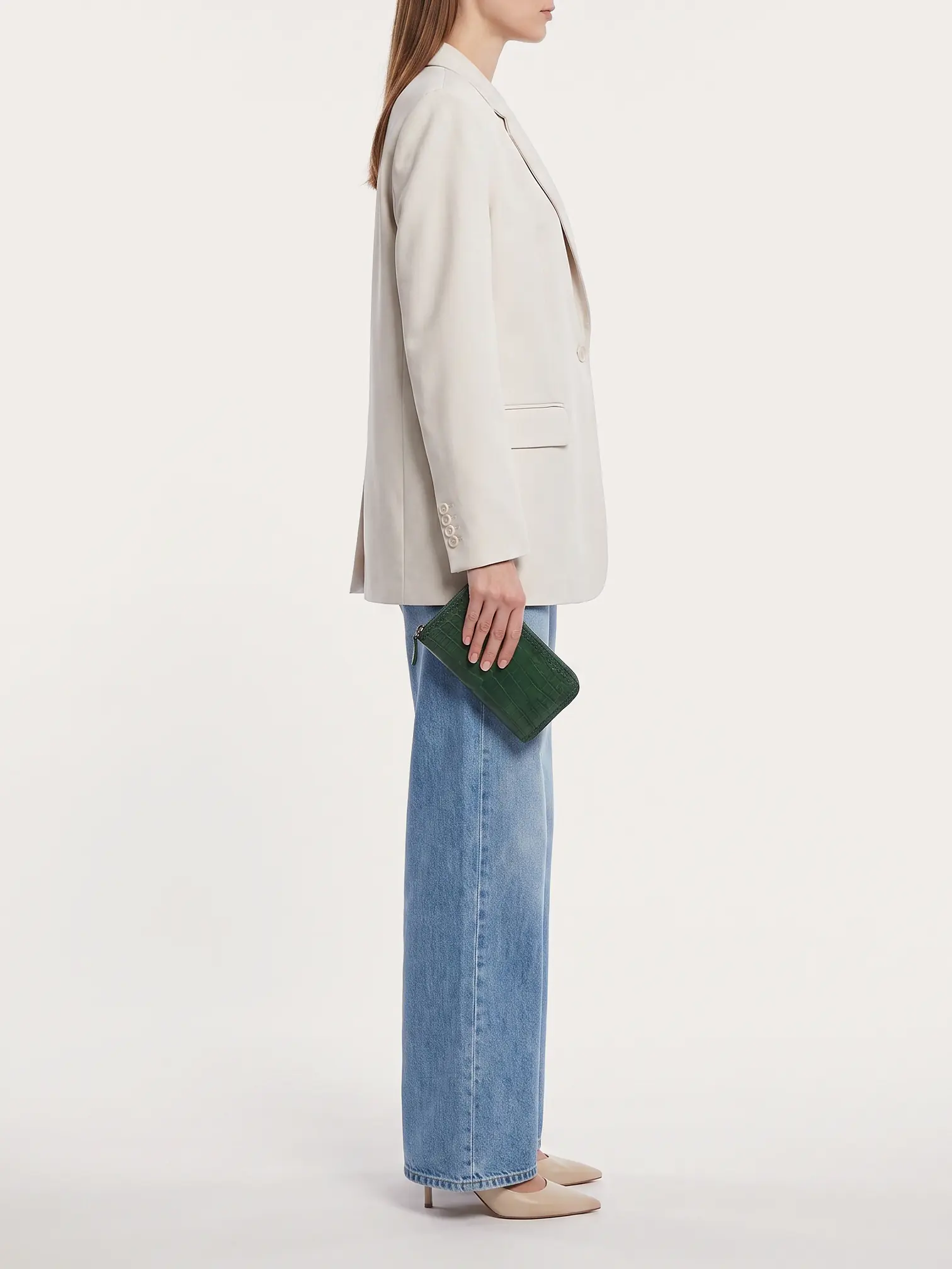Bottega Veneta Crocodile Zip Wallet - Master