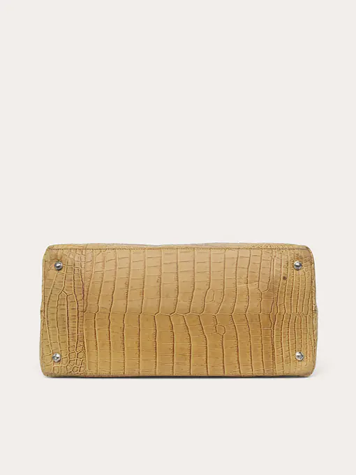 Soft Crocodile Bowler Bag - Master