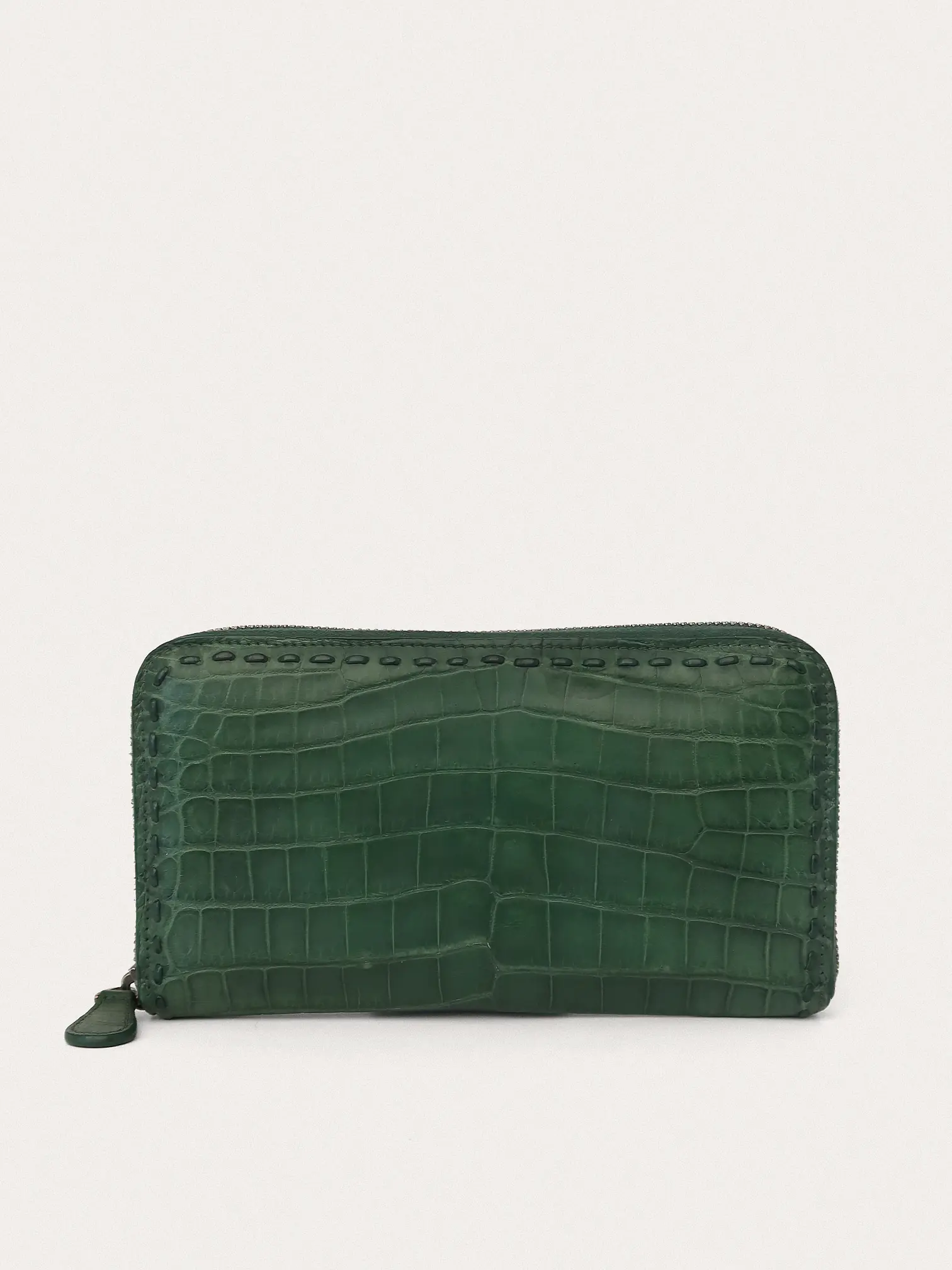 Bottega Veneta Crocodile Zip Wallet - Master