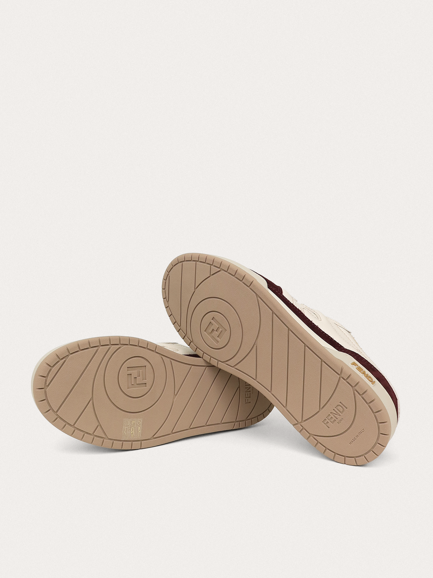 Fendi Match Trainers Suede Burgundy - Master
