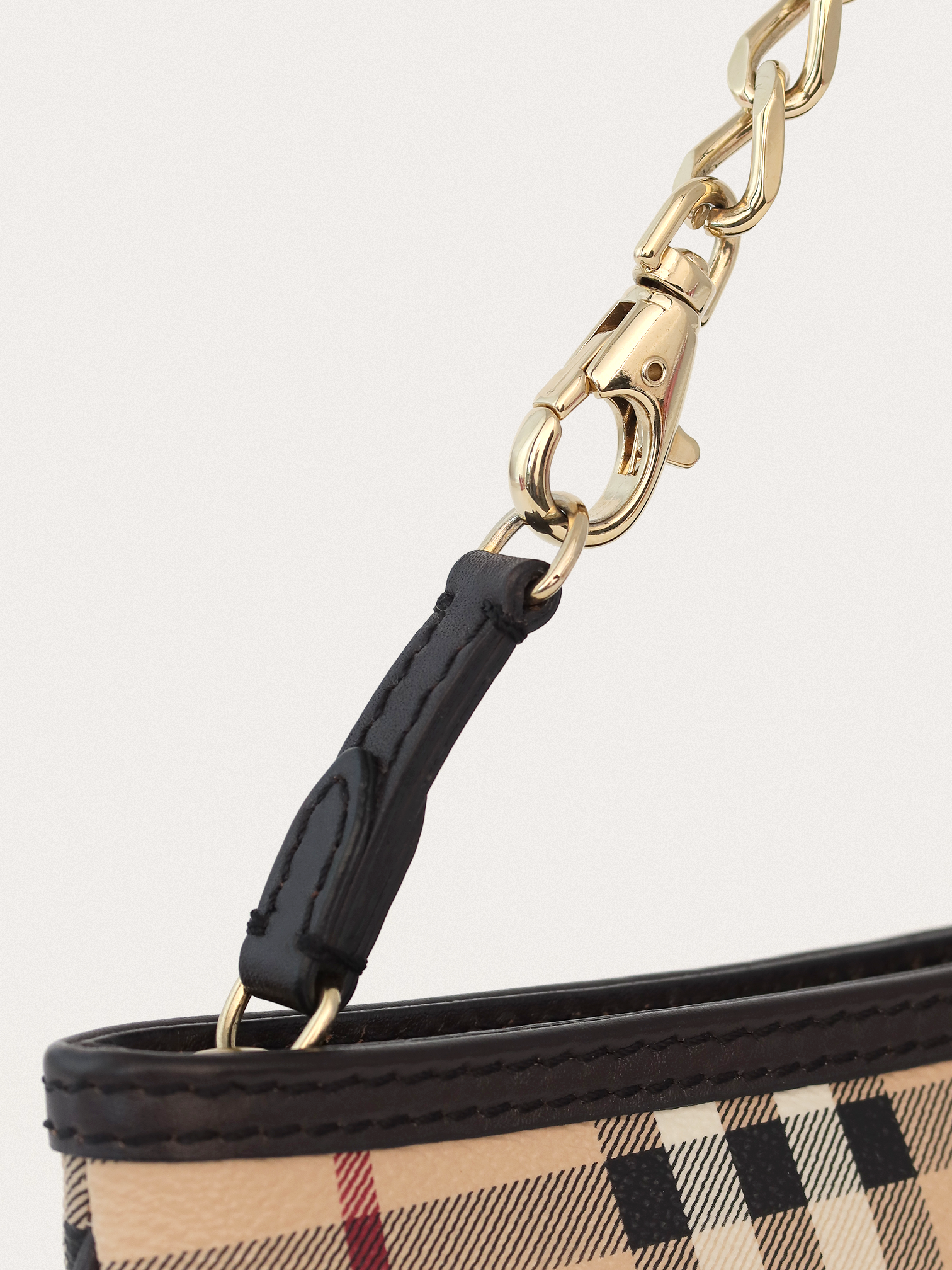 Burberry Haymarket Check Coated Anabel Whristlet Pochette - Master