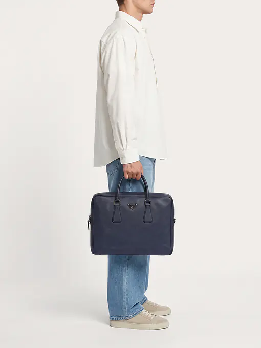 Prada Travel Leather Briefcase - Master